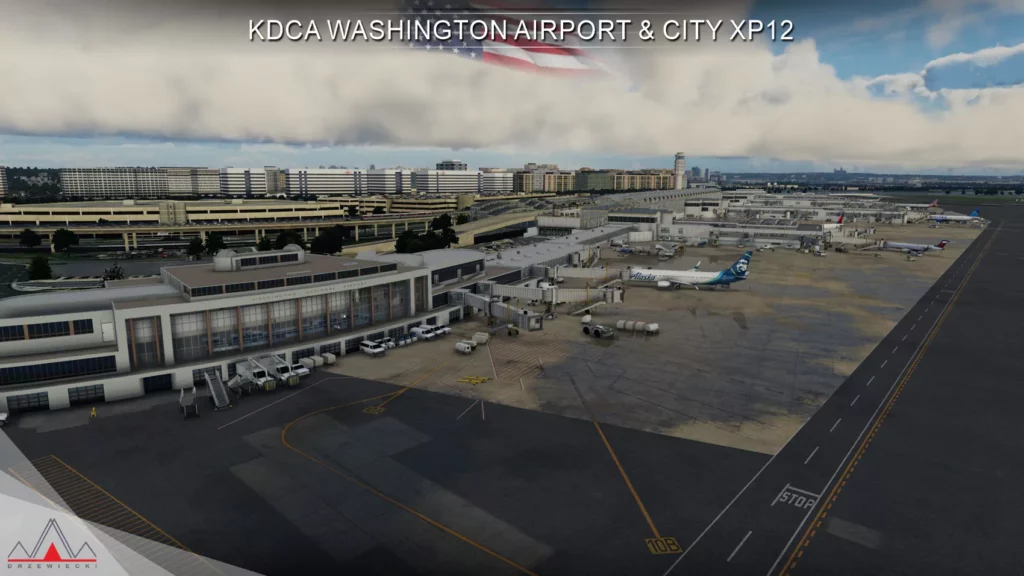 Drzewiecki Design – Aéroport de Washington (KDCA) et ville XP12