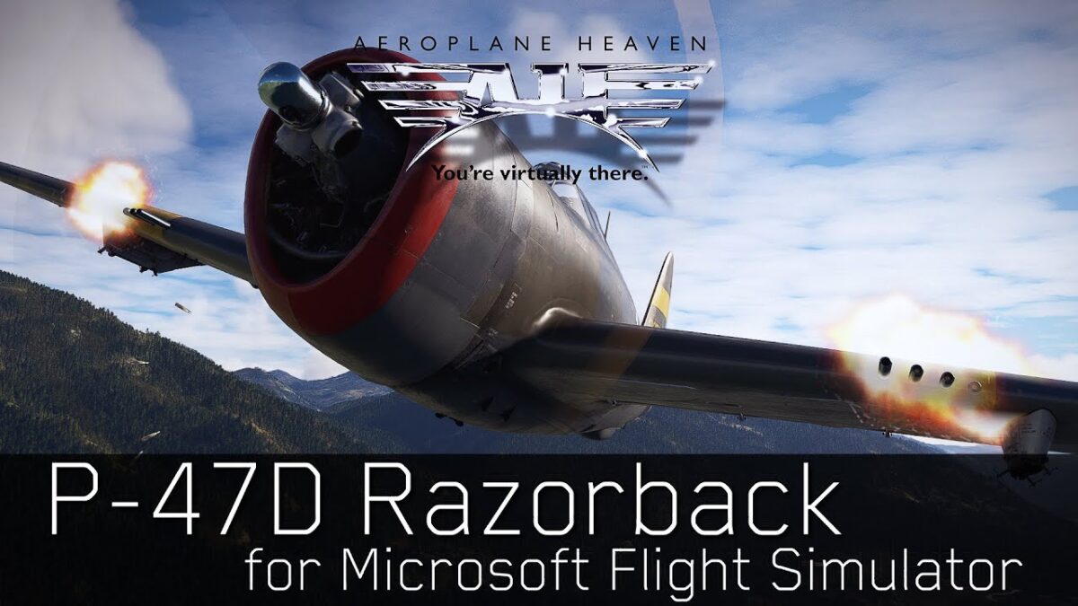 Airplane Heaven lance le P-47D Razorback pour MSFS