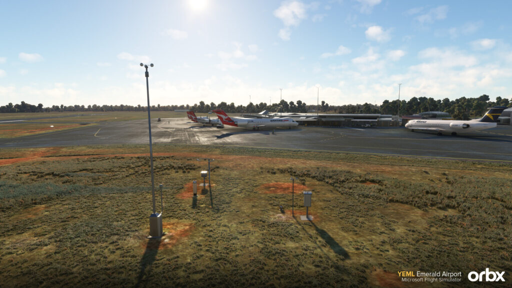 Aircraft statique de l'aéroport d'Orbx Emerald