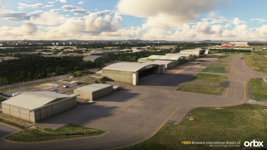 Orbx Brisbane V2 - Hangars et zones d'entretien
