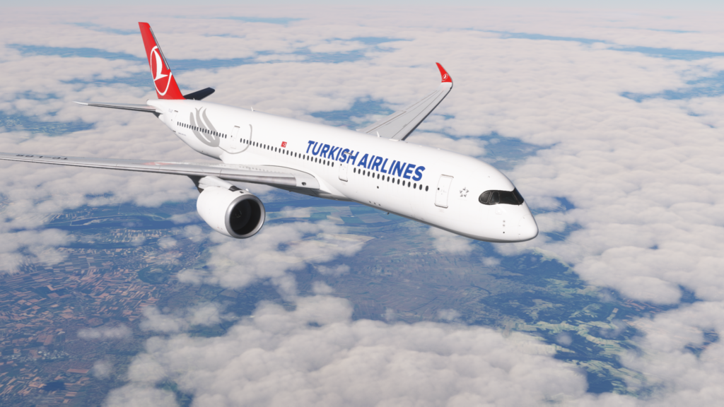 INIBUILDS A350 Airline Turkish Airlines en croisière