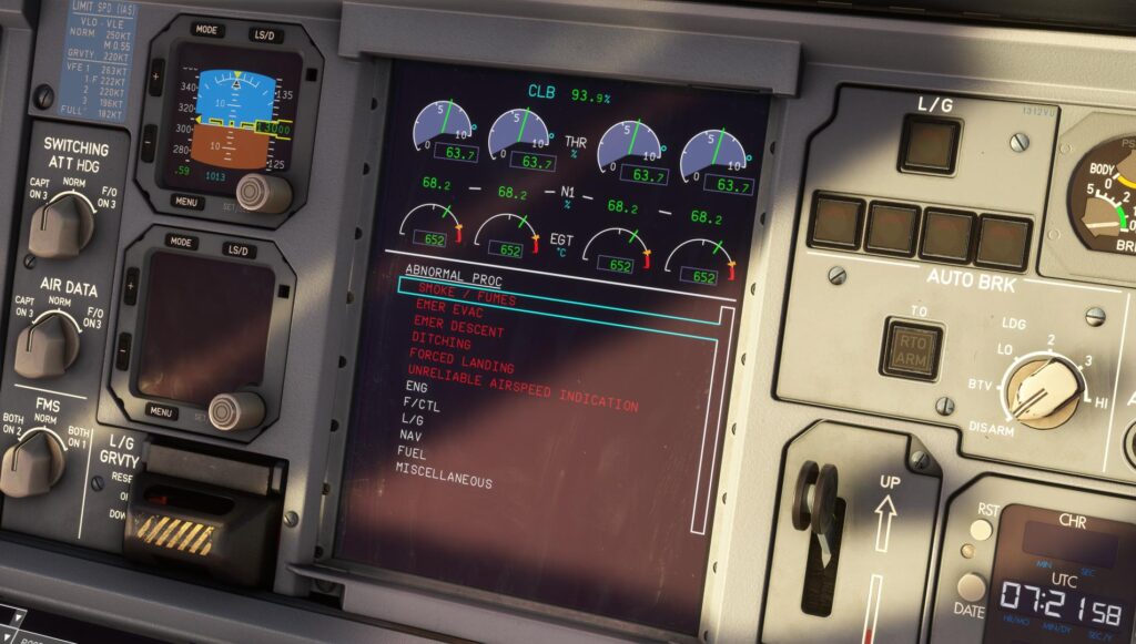 Listes de contrôle A380X ECAM