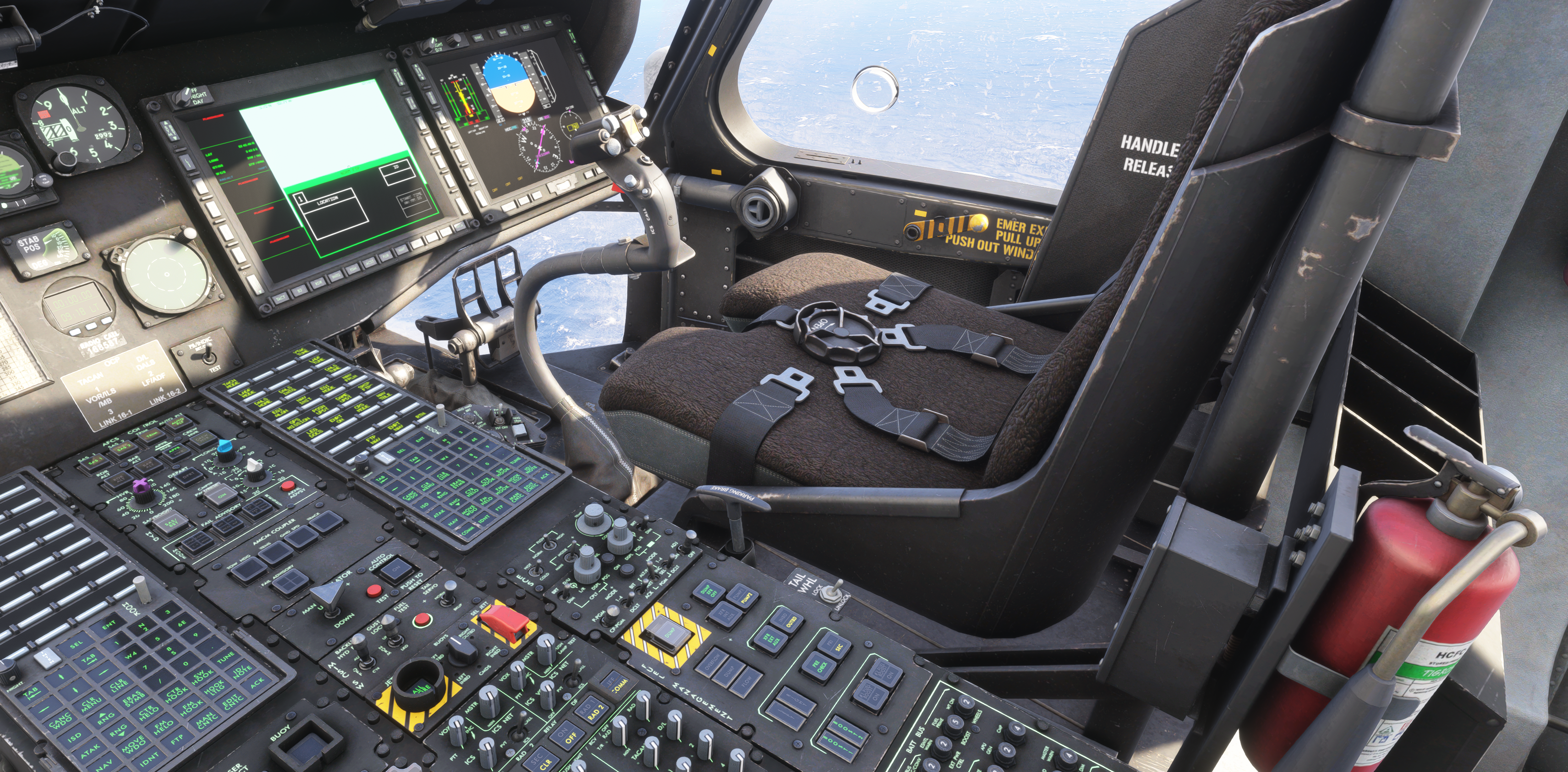 cockpit d'hélicoptère