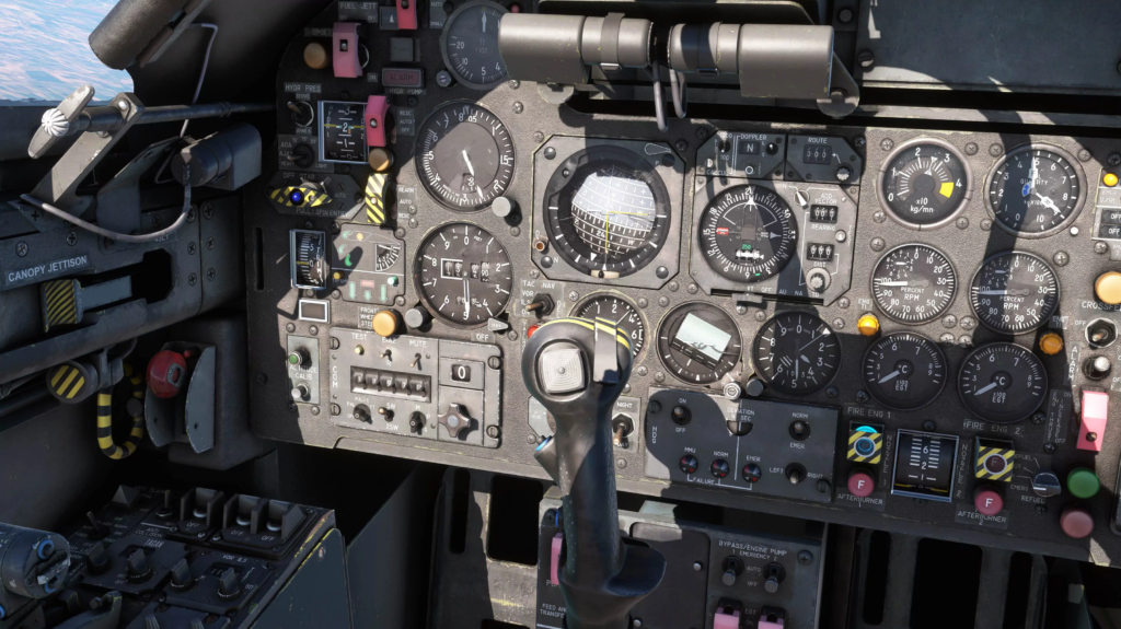 Détail du cockpit Jaguar