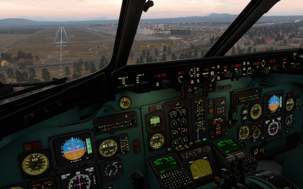 Une photo montrant le cockpit mis à jour de cette dernière version du MD-80 Pro pour X-Plane 12