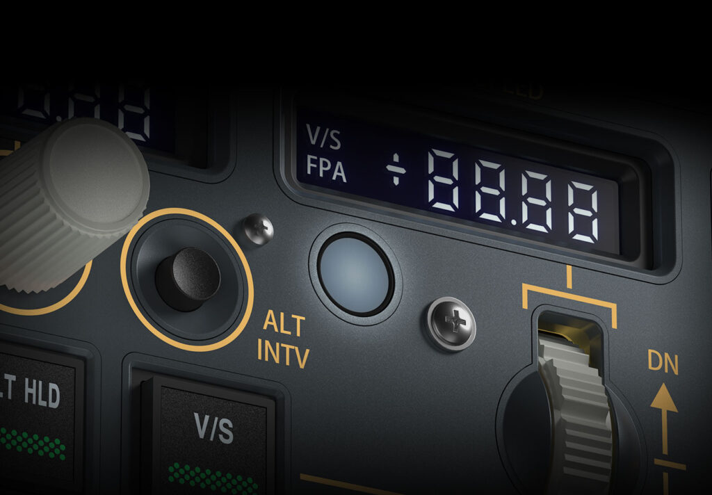 Winwing PAP 3 V / S Readout Render Gross Up