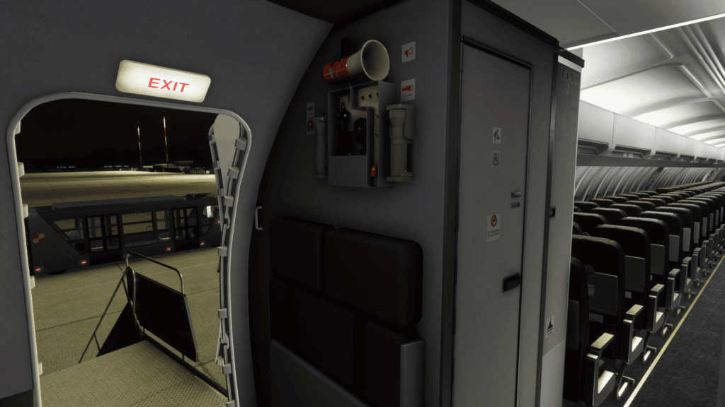 CSS 737-500 Porte ouverte dans la cuisine