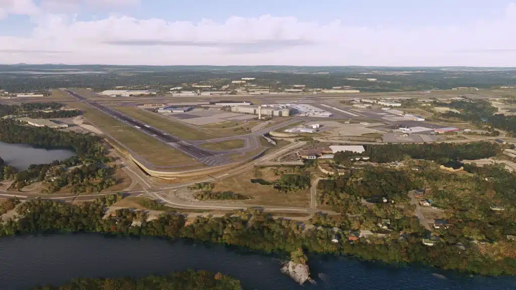 AeroDesigns libère l&rsquo;aéroport régional de Manchester-Boston pour MSFS