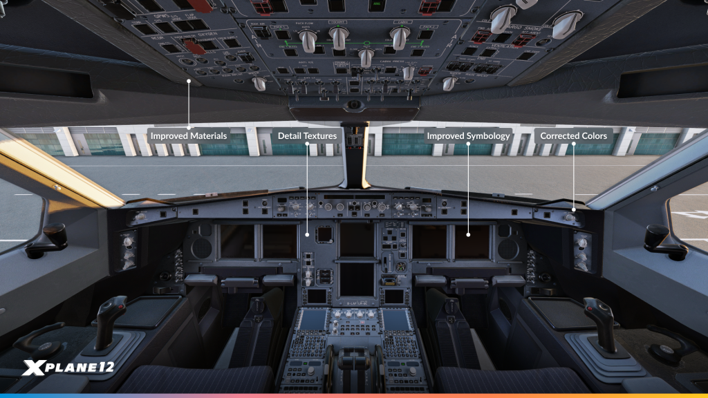 X-Plane 12.3.0 A330 COCKPIT
