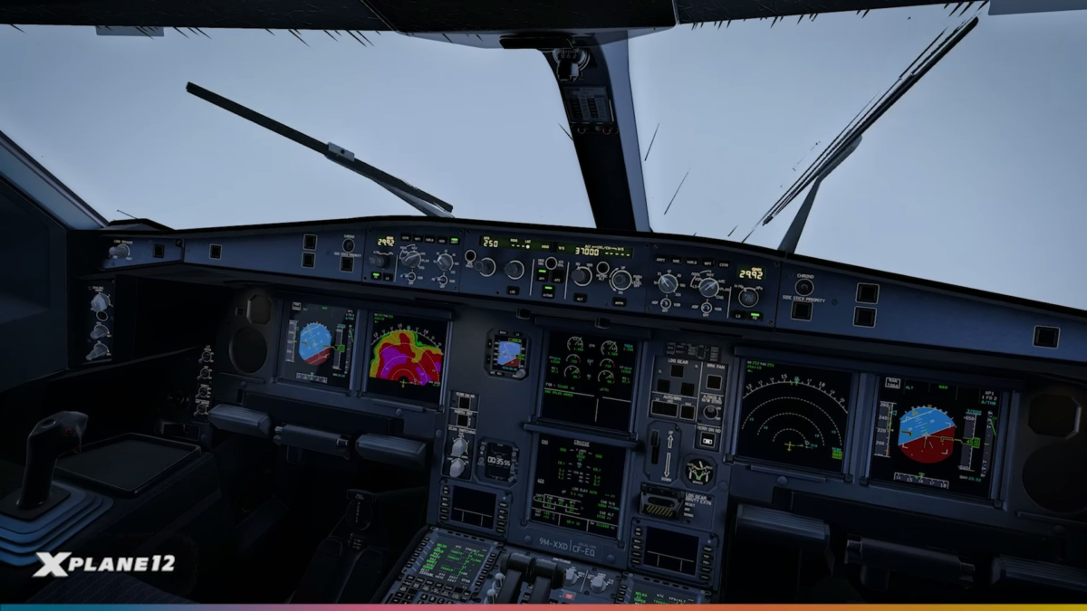 X-Plane 12.3.0 Beta libéré avec un radar météorologique et une révision A330