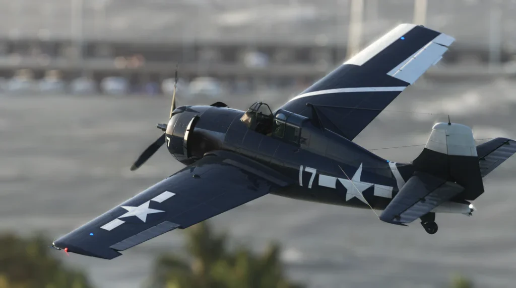 En vue sim du F4F Hellcat de Got Friends en livrée US NAVY