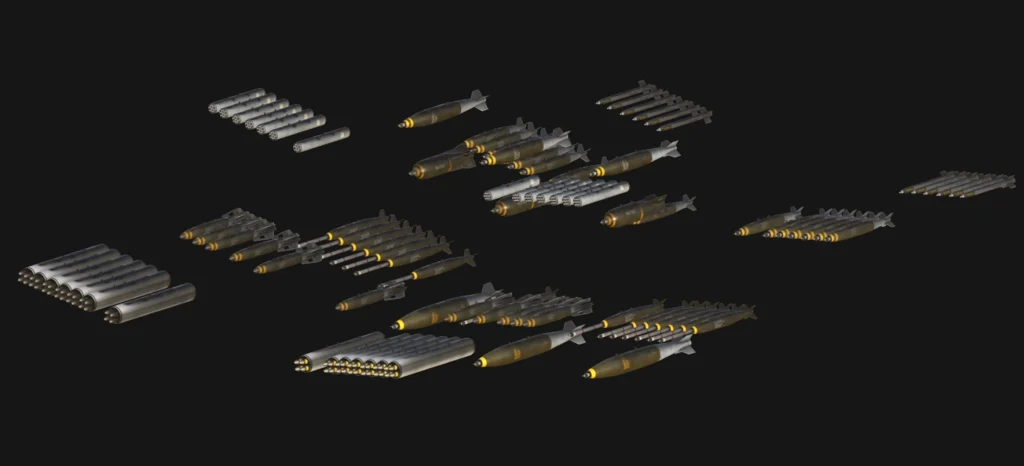 Vue en simulation de la prochaine suite d'armes AH-1 Skyraider de Miltech pour MSFS 2020 et 2024