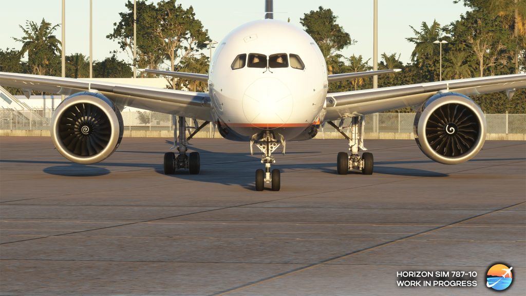 Vue en simulation du prochain 787 V2 d'Horizon Simulations pour Flight Simulator