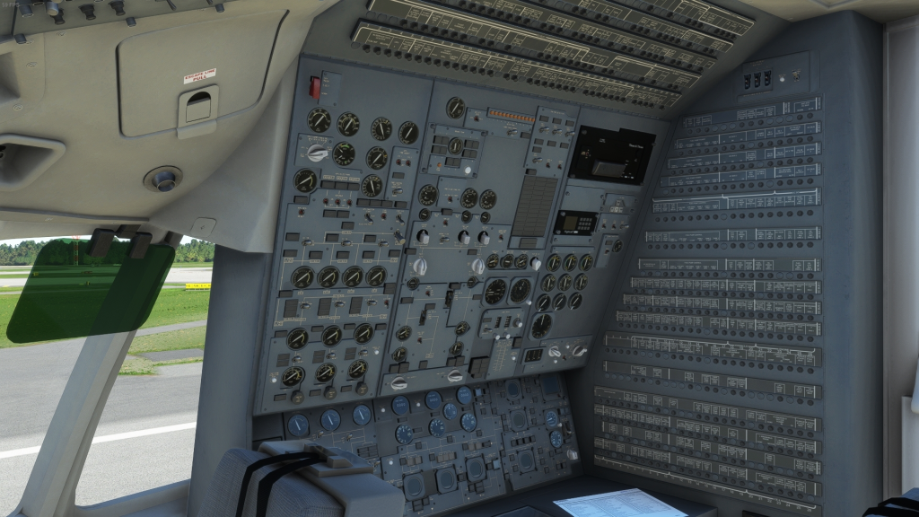 En vue sim du panneau Aero Dynamics DC-10 Engineer