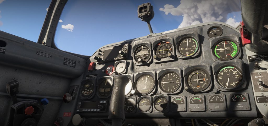 Vue du cockpit du T‑34