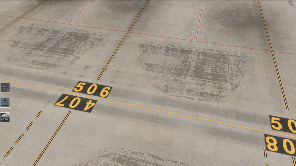 Aperçu des emplacements de stationnement des avions adjacents au terminal 2
