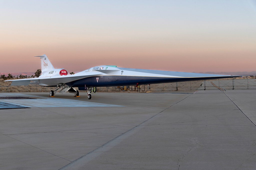 NASA X-59A stationné au sol