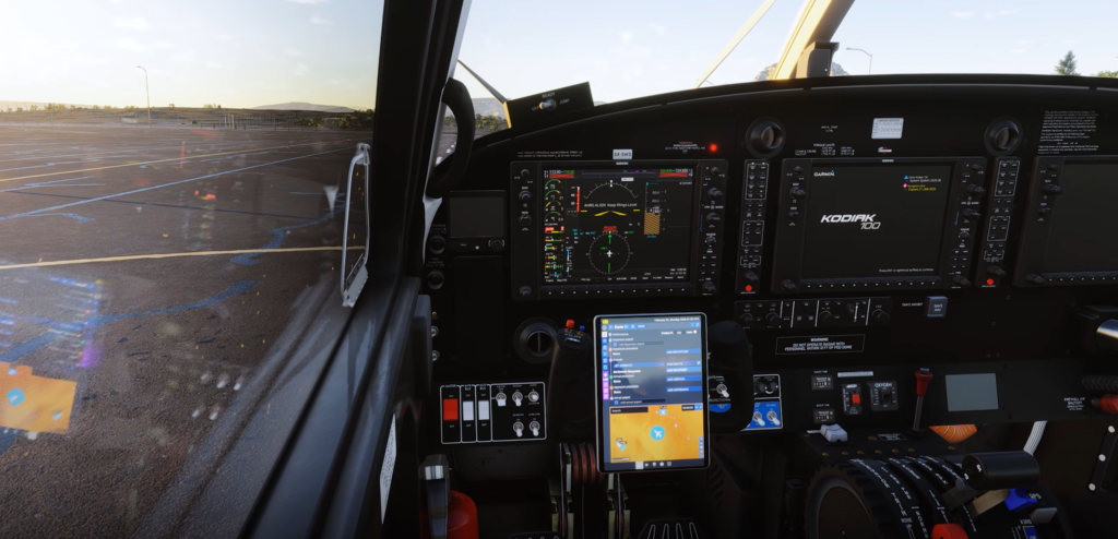 Cockpit du Kodiak 100 MSFS 2024 par SimWorks Studios avec avionique Working Title G1000 NXi