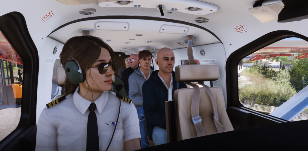 Cabine du Kodiak 100 MSFS 2024 de SimWorks Studios avec sièges intérieurs réalistes pour les passagers
