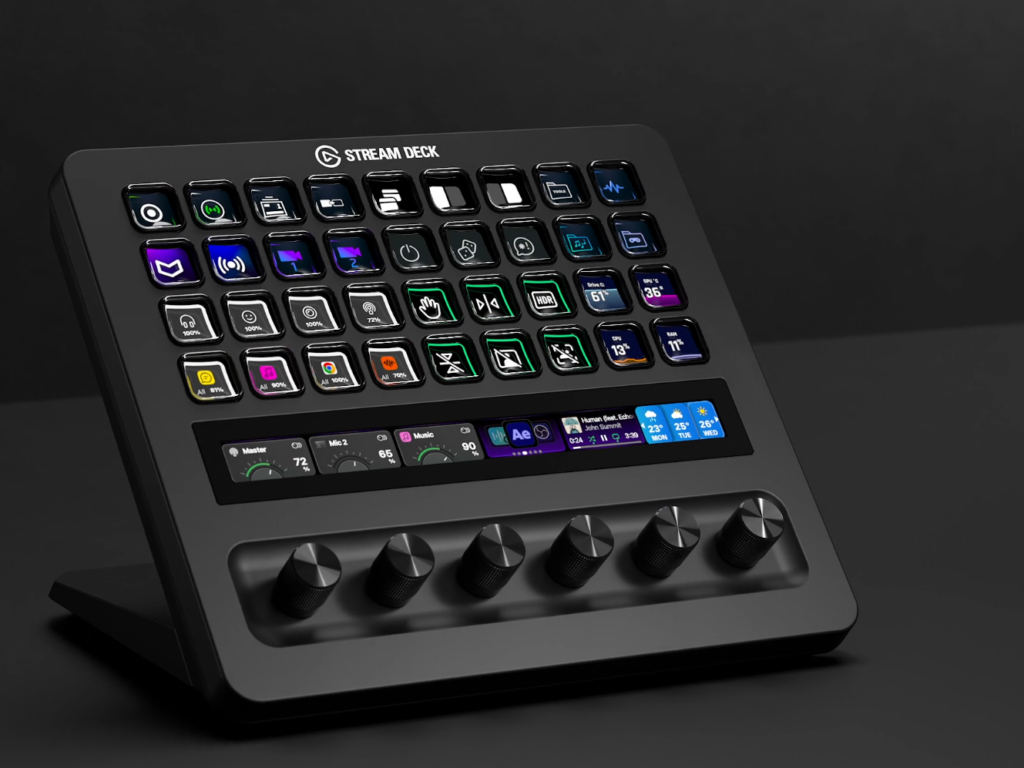 Dispositif de commande de cockpit Elgato Stream Deck XL pour X-Plane