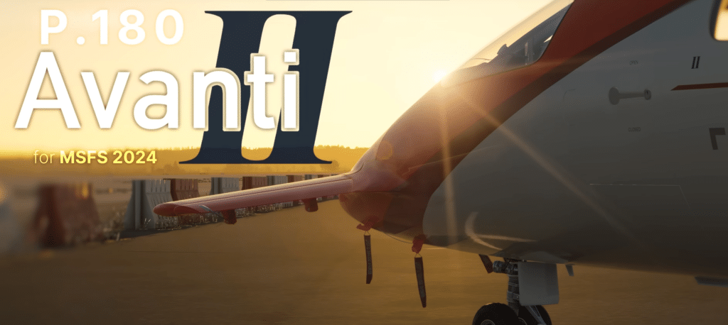 FlightFX Piaggio P.180 Avanti II sort pour MSFS 2024
