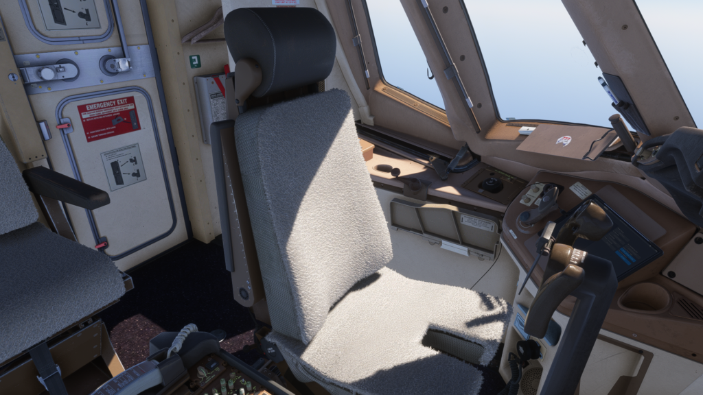 777-300ER Cockpit REV HUES Siège pilote