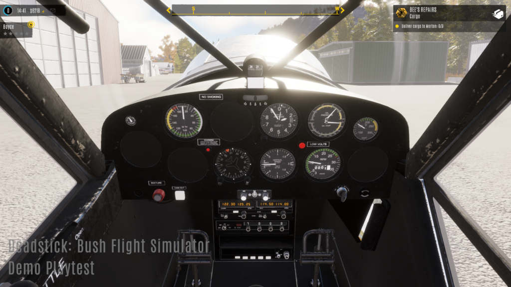 image montrant le cockpit simple du nouvel avion du joueur après la destruction de l'ancien