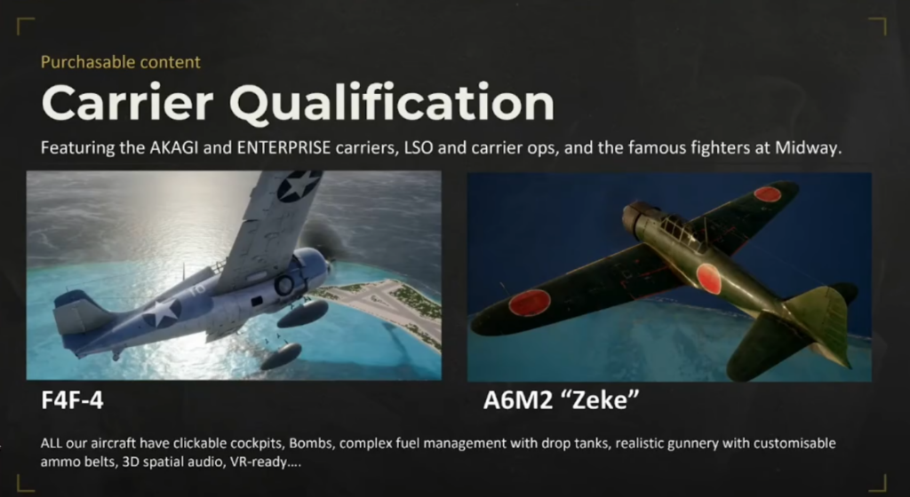 Qualification de pilote de combat avec le F4F-4 Wildcat et l'A6M2 Zero pour les opérations des transporteurs Midway