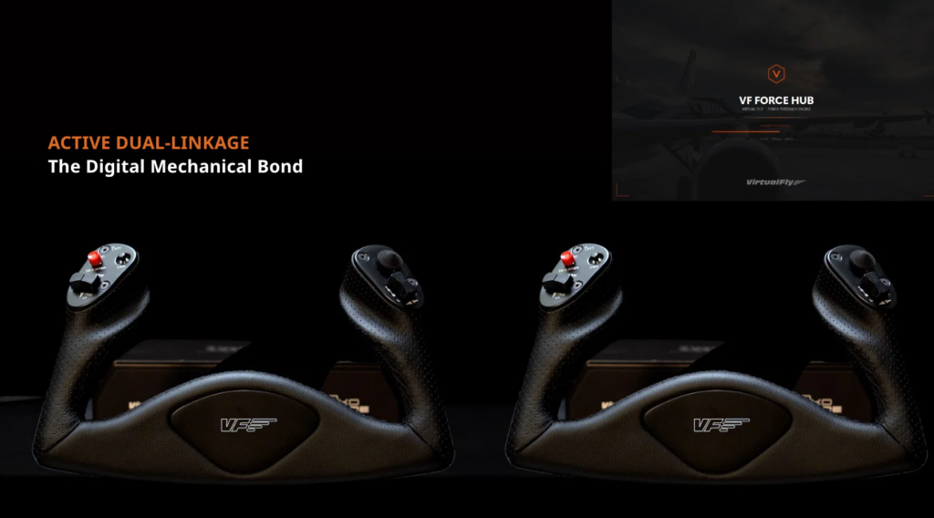 VirtualFly Yoko Force Neo avec technologie Active Dual-Linkage et logiciel VF Force Hub