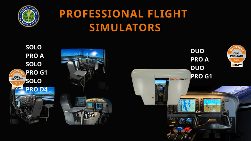 VirtualFly Simulateurs de vol professionnels approuvés par la FAA pour la formation des pilotes et les écoles de pilotage