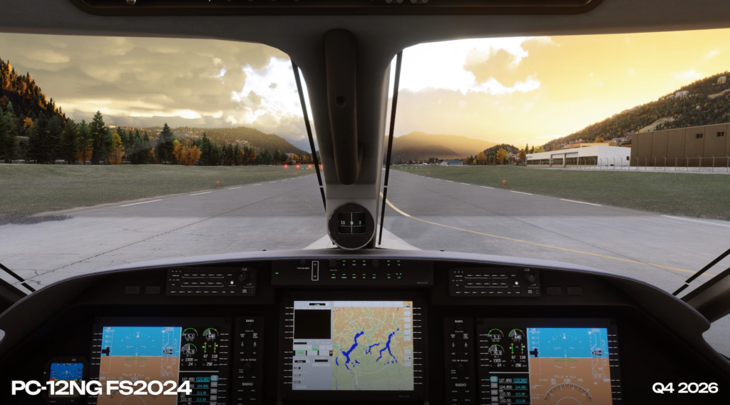 Un aperçu du cockpit du Pilatus PC-12NG de SimWorks Studios arrive sur Microsoft Flight Simulator 2024